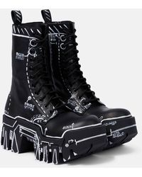 Balenciaga - Black 'strike' Ankle Boots - Lyst
