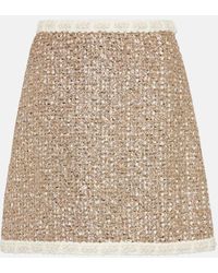 Giambattista Valli - High-rise Lurex® Tweed Miniskirt - Lyst