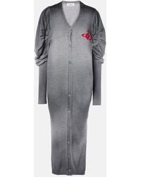 Vivienne Westwood - Ruched Wool Sweater Dress - Lyst