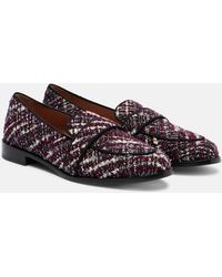 Aquazzura - Martin Tweed Loafers - Lyst