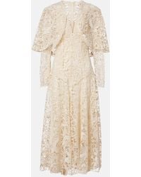Zimmermann - Memento Lace Midi Dress - Lyst