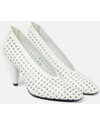 Proenza Schouler - Perforated Cone Leather Pumps - Lyst