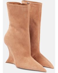 Paris Texas - Nina Suede Wedges - Lyst