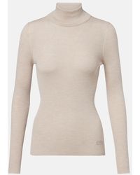 Agnona - Turtleneck Wool, Silk, And Cashmere Sweater - Lyst