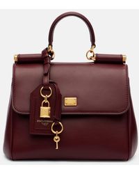 Dolce & Gabbana - Sicily Medium Leather Tote Bag - Lyst