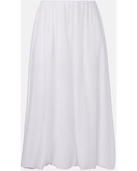 Velvet - Ines Cotton And Silk Voile Maxi Skirt - Lyst