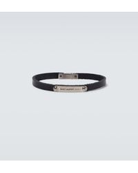 Saint Laurent - Bracelet En Cuir - Lyst