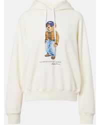 Polo Ralph Lauren - Polo Bear Cotton-Blend Jersey Hoodie - Lyst