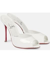 Christian Louboutin - Bridal Me Dolly Patent Leather Mules - Lyst