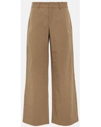 Vince - Weite Hose Aus Baumwoll-Twill - Lyst