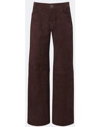 Stouls - Lilou Ten Suede Wide-Leg Pants - Lyst