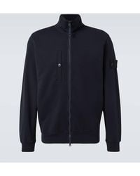 Stone Island - Ghost Cotton-Blend Zip Up Sweatshirt - Lyst