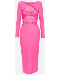 Self-Portrait - Mini Dress With Cutouts - Lyst