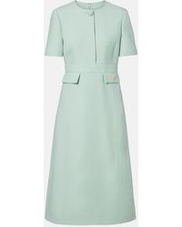 Valentino Garavani - Crepe Couture Vgold Midi Dress - Lyst