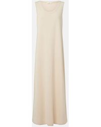 The Row - Vestido Largo Tetzi En Jersey De Algodon - Lyst