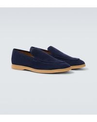 Eleventy - Suede Loafers - Lyst