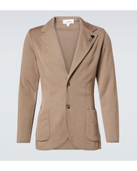 Lardini - Wool, Silk, And Cashmere Blazer - Lyst