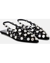 The Attico - Grid Slingback Sandals - Lyst