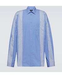 Balenciaga - Camisa en mezcla de algodon a rayas - Lyst