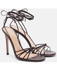 Gianvito Rossi - 105 Leather Slingback Sandals - Lyst