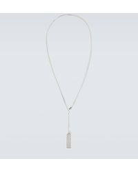 Gucci - Interlocking G Sterling Silver Necklace - Lyst