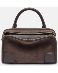 Loewe - Amazona 180 Mini Suede Top-Handle Bag - Lyst
