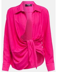 Jacquemus - La Chemise Bahia Tie-Detail Shirt - Lyst
