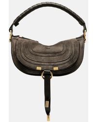 Chloé - Marcie Mini Suede Shoulder Bag - Lyst