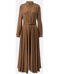 Loro Piana - Lela Asymmetrical Silk Shirt Dress - Lyst