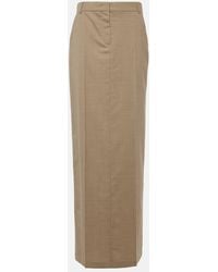 Max Mara - Circe Virgin Wool Maxi Skirt - Lyst