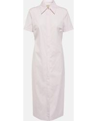 Tod's - Cotton-blend Shirt Dress - Lyst