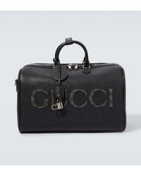 Gucci - Medium Logo Leather Duffel Bag - Lyst