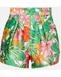 ALÉMAIS - Amelia Printed High-Rise Shorts - Lyst