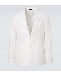 Giorgio Armani - Upton Linen Canvas Blazer - Lyst