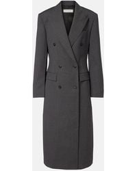 Rohe - Double-Breasted Virgin Wool Coat - Lyst
