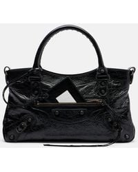 Balenciaga - Le City Small Leather Top-Handle Bag - Lyst