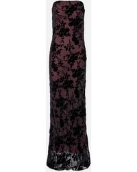 Rodarte - Floral Devore Velvet Gown - Lyst