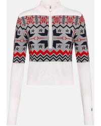 Perfect Moment - Nordic Intarsia Wool Half-Zip Sweater - Lyst