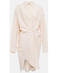Isabel Marant - Seen Striped Cotton Shirt Minidress - Lyst