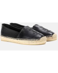 Saint Laurent - Logo-embroidered Canvas Espadrilles - Lyst