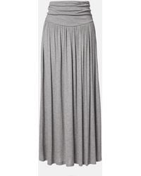 AYA MUSE - Viona Draped Maxi Skirt - Lyst
