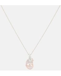 Bottega Veneta - Sterling Necklace With Freshwater Pearl - Lyst