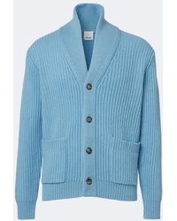 Allude - Ribbed-Knit Wool And Cashmere Cardigan - Lyst