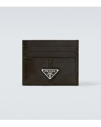 Prada - Logo Leather Card Holder - Lyst