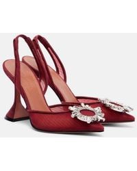 AMINA MUADDI - Begum 95 Mesh Slingback Pumps - Lyst