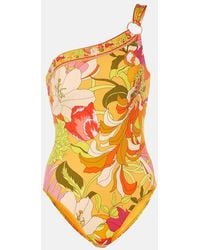 CAMILLA - Embellished One-Shoulder Swimsuit - Lyst