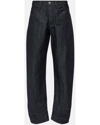 Jil Sander - Tapered Cropped Mid-rise Jeans - Lyst