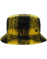 Maison Michel - Jason Checked Mohair-blend Bucket Hat - Lyst