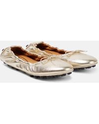 Tod's - Leather Ballet Flats - Lyst