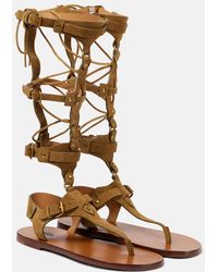 Isabel Marant - Nensi Suede Gladiator Sandals - Lyst